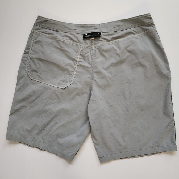 UNDER ARMOUR Gray Loose Men's Flat Front Shorts Size 36 with Pockets Length 20" - Picture 10 of 12